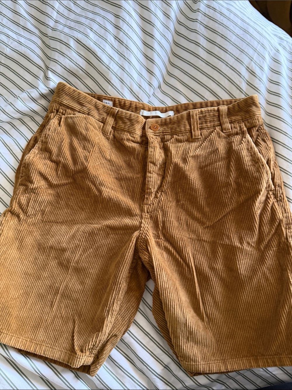 Norse Projects Men's Corduroy Shorts in Mustard